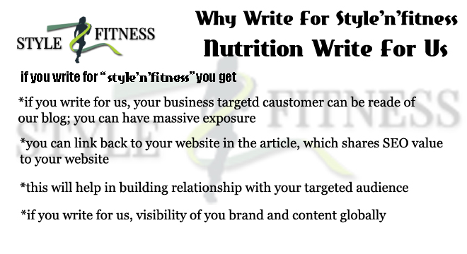 nutrition write for us