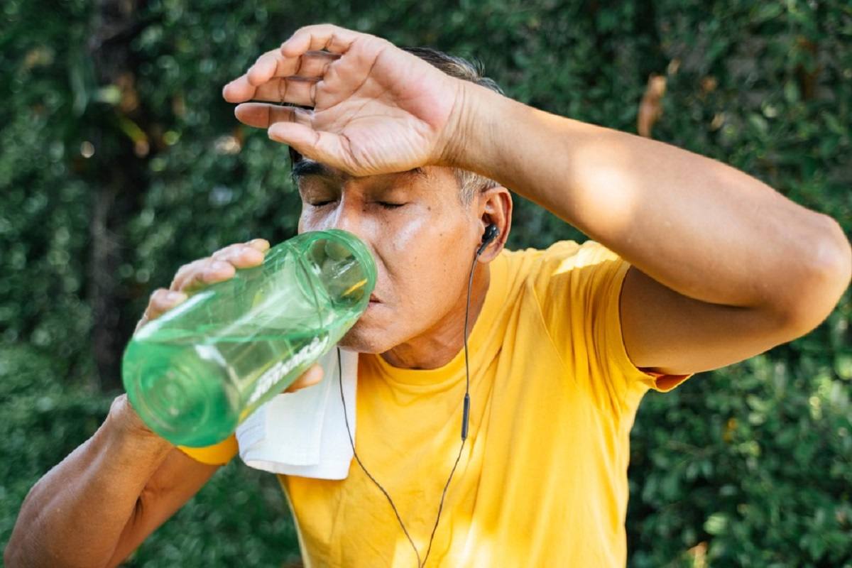 Man Drinking Water